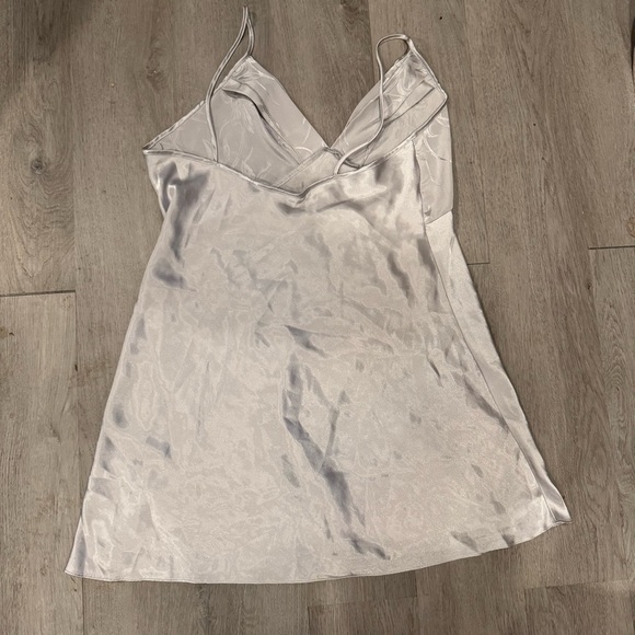 Val Mode Vintage Fairy Slip Dress Nightgown Beige Ivory Lace Trim Size L - Picture 5 of 5